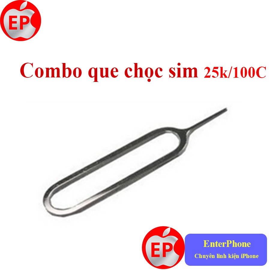 [Combo 25k/100] Que chọc sim cho đời máy iPhone, iPad, Samsung, Oppo, HTC, Nokia, Xiaomi