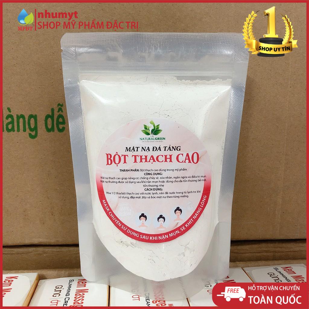 Bột đắp mặt thạch cao, mặt nạ đá tảng , dùng cho da mụn , sau nặn mụn, giảm sưng tấy, hút nhờn