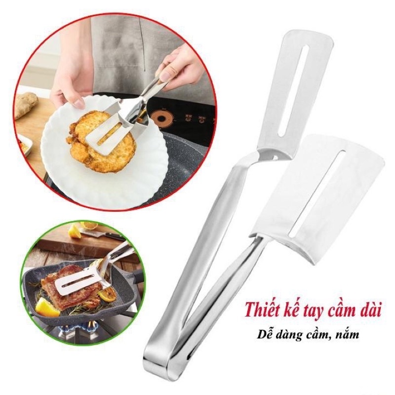 Kẹp rán - Inox 304 tốt cho sức khoẻ - Kiểu dáng sang trọng - sử dụng dễ dàng - Giao hàng nhanh - Đổi mới 7 ngày...