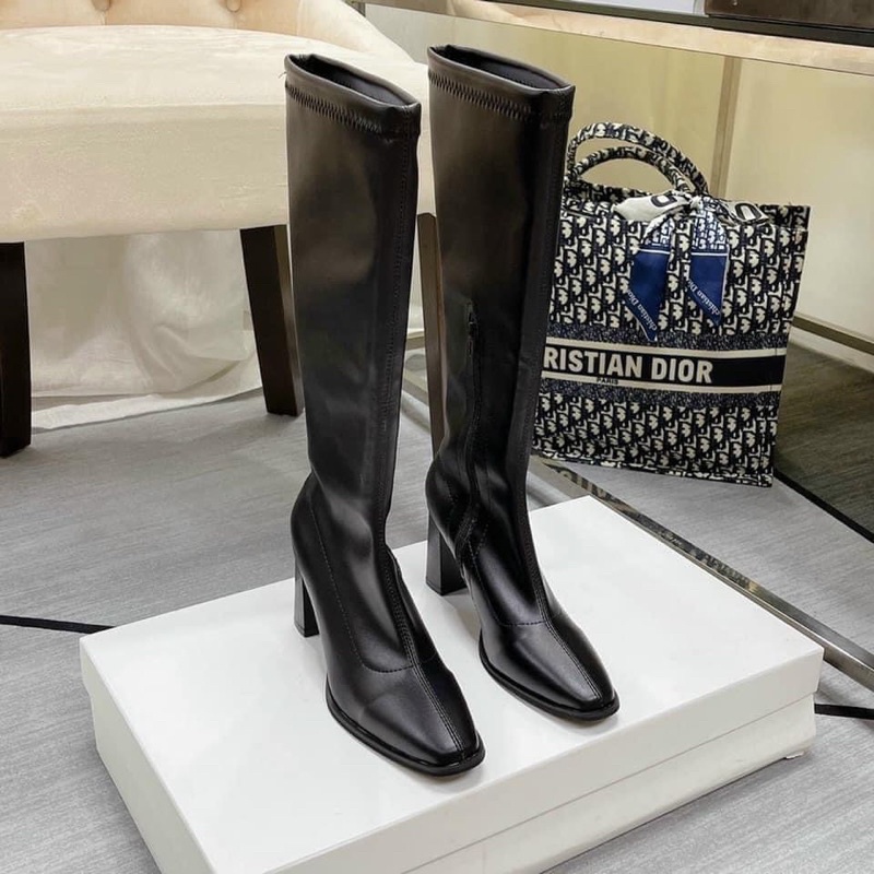 bốt đùi 7p da lì ôm chân size 35-39 chuẩn form