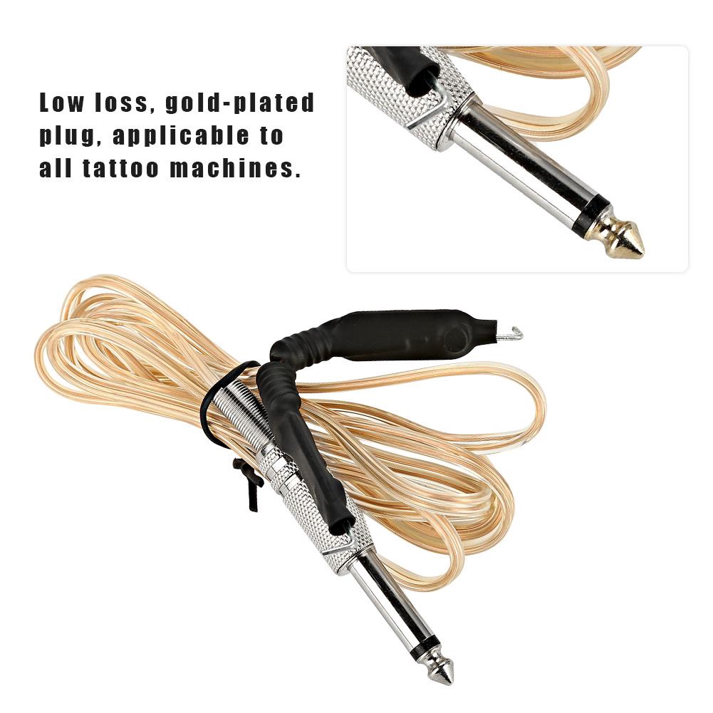 Dây cáp nguồn máy xăm hình bằng silicone trong suốt