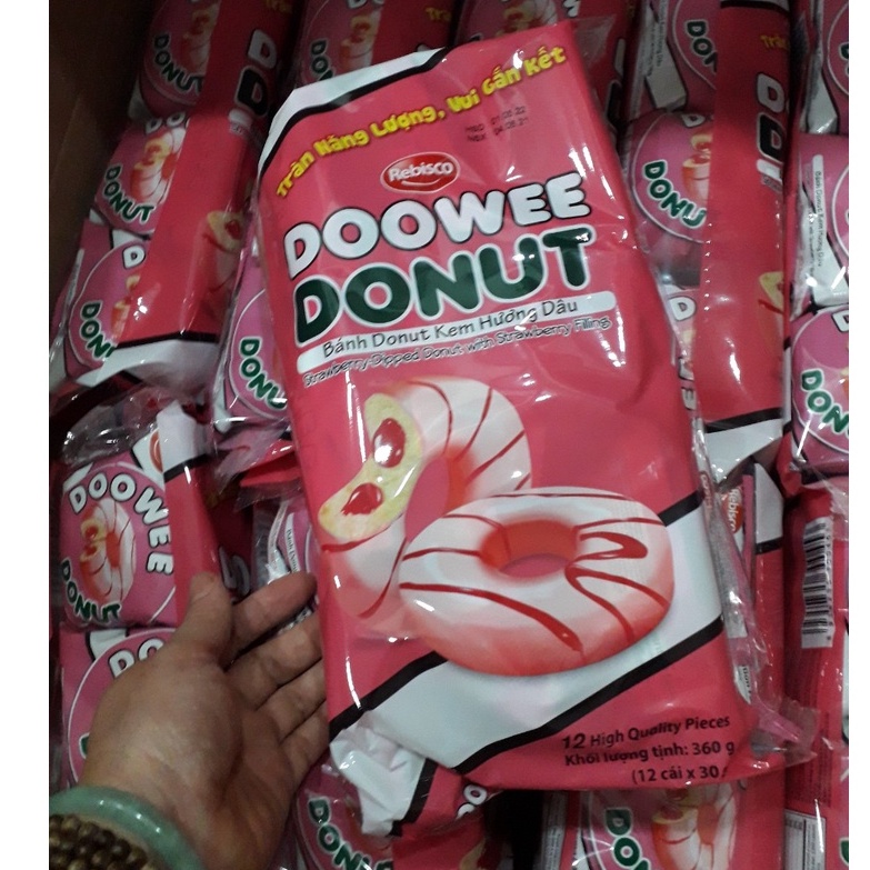 Túi 360g 12 bánh Bánh Doowee Donut