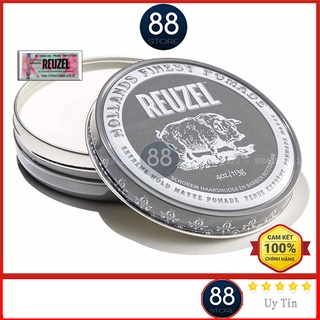 Sáp vuốt tóc reuzel extreme hold matte pomade - chính hãng - pomade heo, lợn xám - 113gram