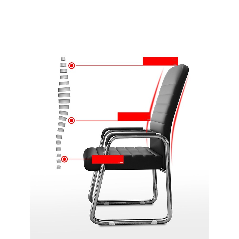 Ghế văn phòng bọc da, chân quỳ GRS-0056 | BigBuy360 - bigbuy360.vn