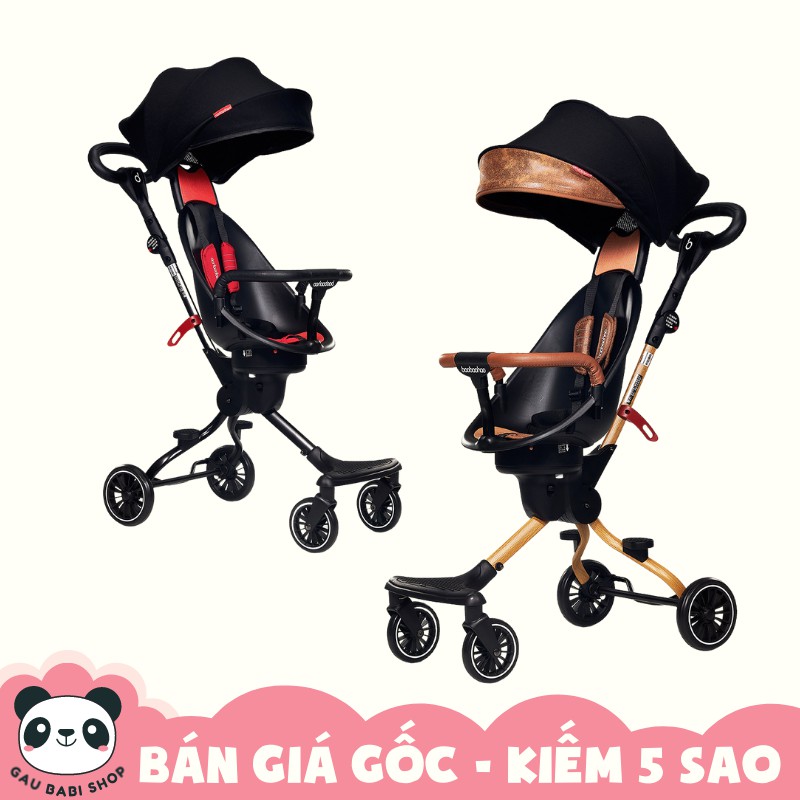 FREE SHIP !!! Xe đẩy gấp gọn 2 chiều có mái che Baobaohao V5B hàng chính hãng