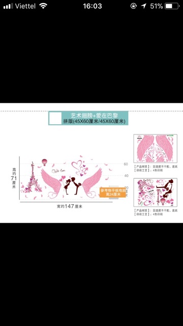 Tranh dán tường tự dính 3D đẹp | BigBuy360 - bigbuy360.vn