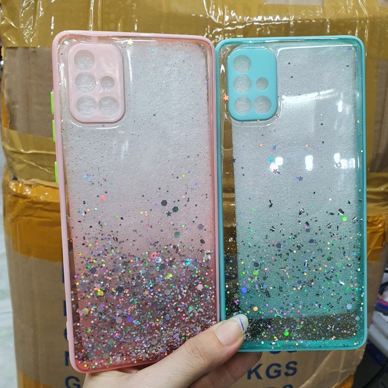 Ốp lưng Samsung A51 , A71 ,A73, A53 dẻo viềng lưng kim tuyến