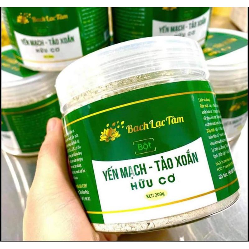 Bột yến mạch - tảo xoắn hữu cơ Bạch Lạc Tâm