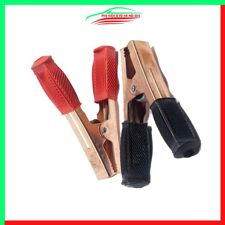 Bộ 2 Kẹp Ác Quy, Kẹp Cá Sấu Câu Bình Ô Tô 500A Cỡ Lớn 17x13x5cm