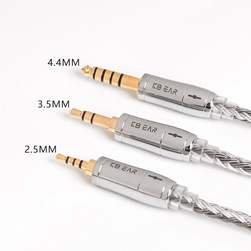 Dây Cáp Bạc 16 Lõi 2.5 / 3.5 / 4.4mm Kèm Đầu Mmcx / 2pin / Qdc Cho Zs10 Pro As10 Zsx Zsn C12 Bl-03