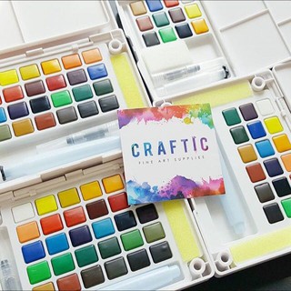 Các Set 18-24-30 Màu Nước KOI SAKURA Water Color, Kèm Cọ, Bảng pha màu