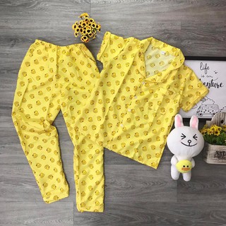Lẻ = sỉ. Bộ pijama kate Thái áo cộc quần dài