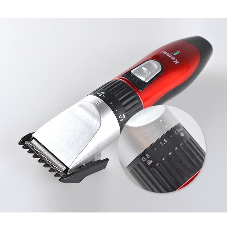 Kemei KM-730 Rechargeable Electric Hair Clipper for Men Detachable Blade