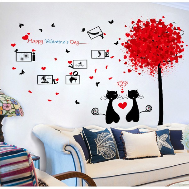 Decal trang trí Happy Valinetine Days