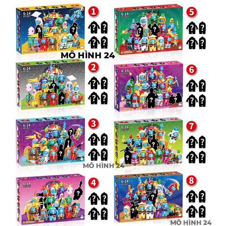ĐỒ CHƠI lego minifigure lắp ráp moc ghép xếp hình LB+ among us ú phát triển trí tuệ dành cho trẻ lego