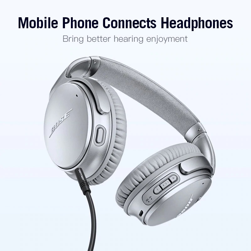 Dây cáp giắc cắm 2.5mm sang 3.5mm 0.5m-3m cho táo