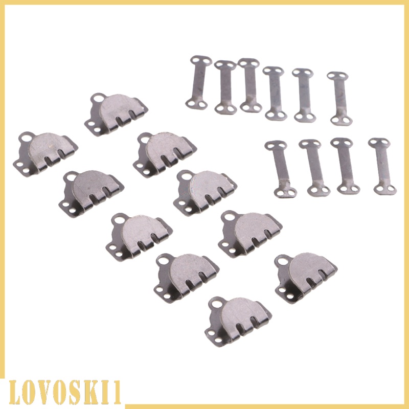 [LOVOSKI1]10 Sets Metal Sewing Hook &amp; Bar Skirts Trousers Fasteners DIY Crafts Silver