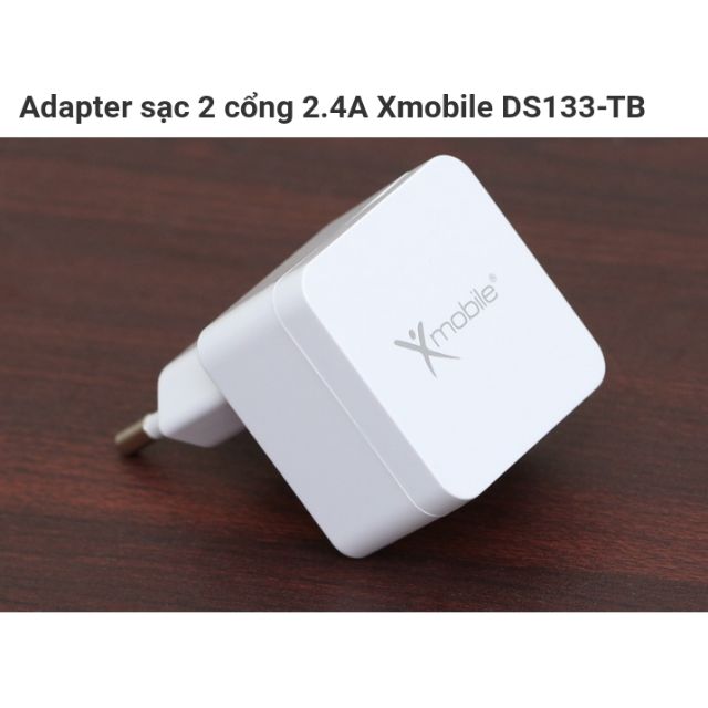 Sạc Xmobile 2 cổng 2.4A DS133-TB (TGDD)