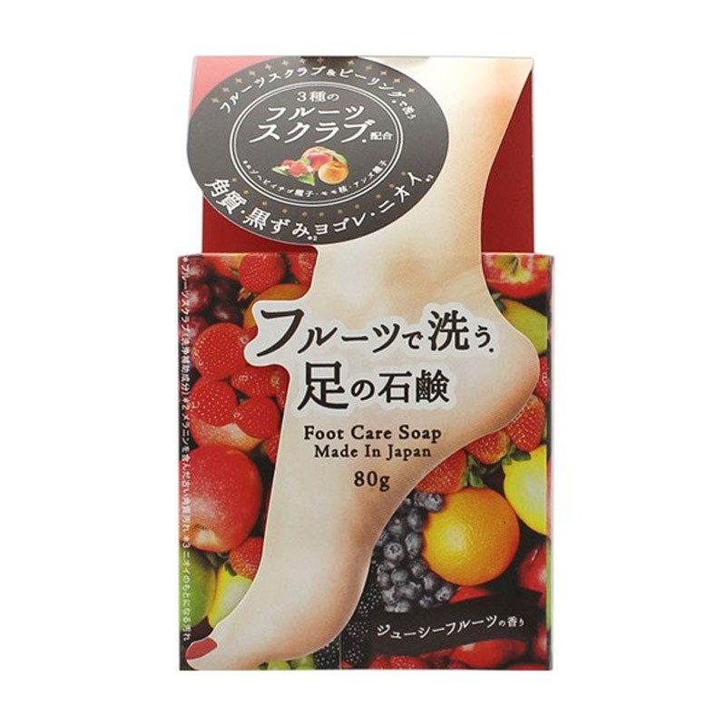 XÀ BÔNG PELICAN FOOT CARE SCRUB SOAP 80G (TẨY TẾ BÀO CHẾT LÀM MỀM DA CHÂN) - Hachi Hachi Japan Shop