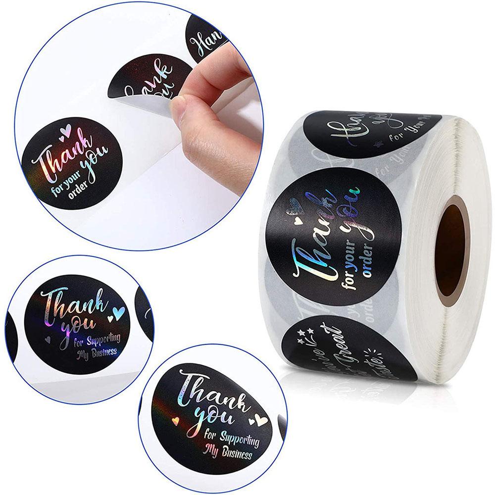 KRNY Set 50 / 500 Thiệp Chúc Mừng Màu Đen 2x3.5inch