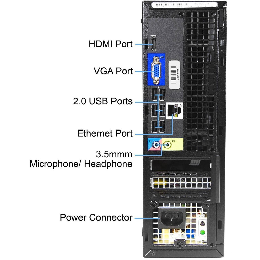 Máy tính để bàn đồng bộ Dell optiplex 390 ( Core i3 / 8G / 500G ), Có HDMI , , Dây kêt nối HDMI