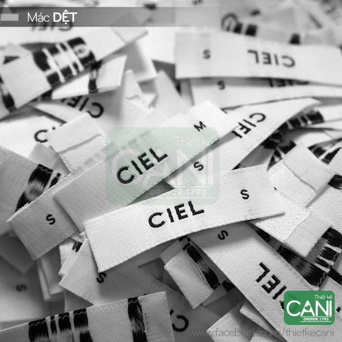 500c/size Mác dệt theo yêu cầu - Mác quần áo tem nhãn CANI