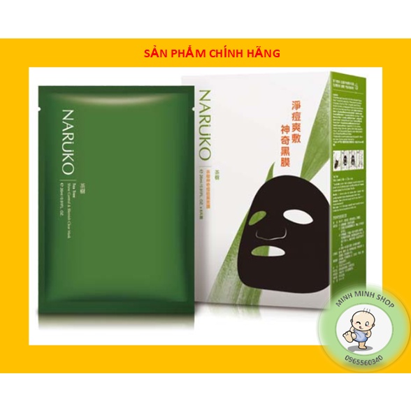[CHÍNH HÃNG-BẢN ĐÀI] Mặt nạ Naruko Tràm trà Tee Tree Shine Control & Blemish Clear Mask 26ml/m