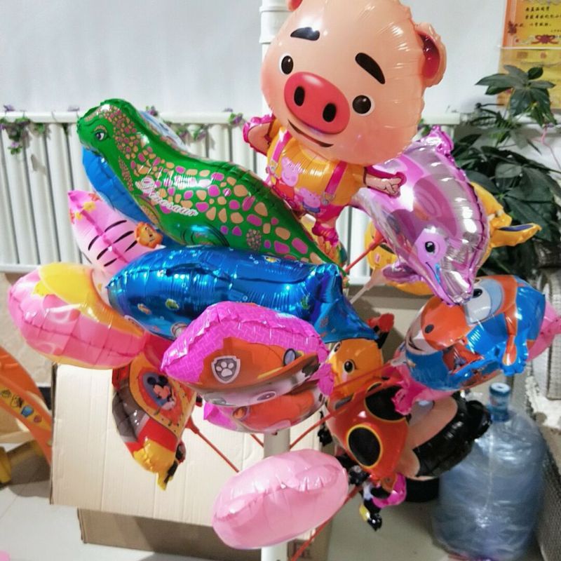 Bóng nhôm bóng bay hình thú siêu kute cho bé