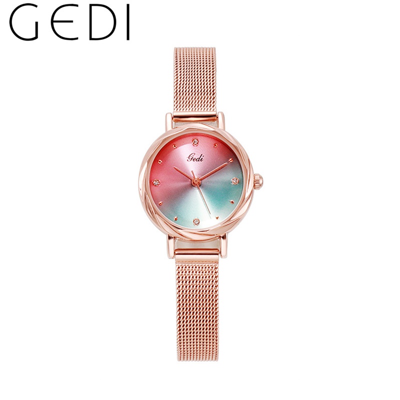 Đồng hồ Gedi 13006 dây kim loại dành cho nữ