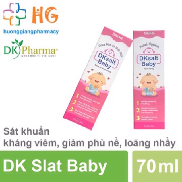 Dung dịch vệ sinh mũi Dk Salt Baby (Chai 70ml)