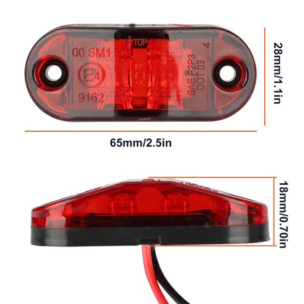 Đèn Xi Nhan Lắp Sườn Hông Xe Ô Tô, Xe Tải 12V 24V