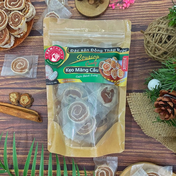 Kẹo Mãng Cầu Senfarm ít đường bịch 250g