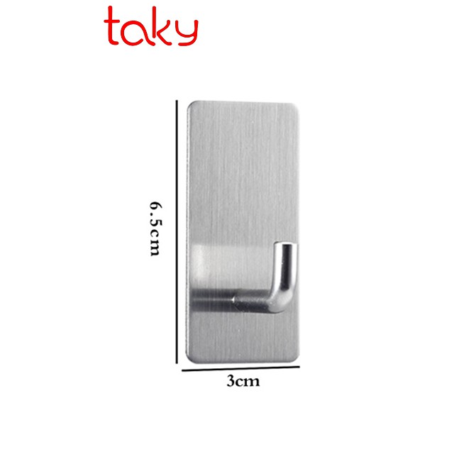 Móc Inox Gỗ - Taky,  Treo Đồ Dùng Gia Đình - Dán Tường Chắc Chắn Sử Dụng Miếng Dán 3M Chắc Chắn - 2008