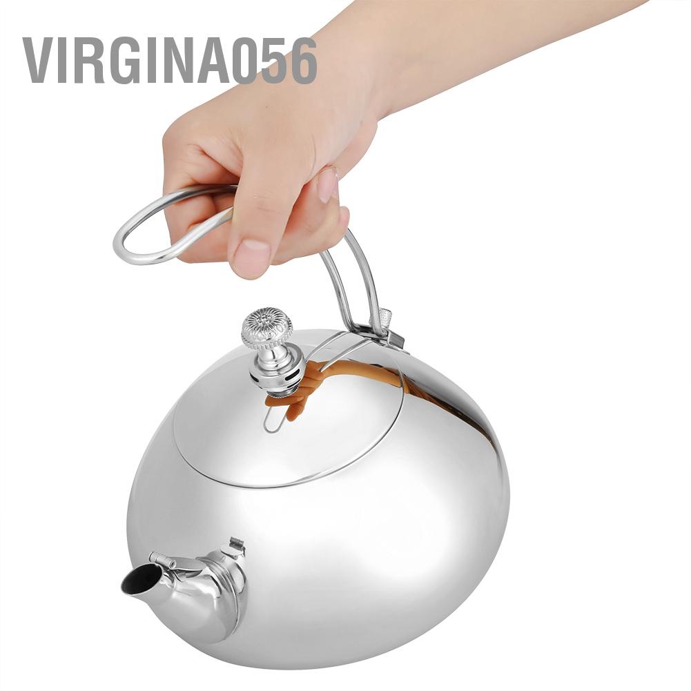 Virgina056 Classical 1.5L Stainless Steel Teapot Induction Cooker Teakettle Fast Water Heating Boiling Pot