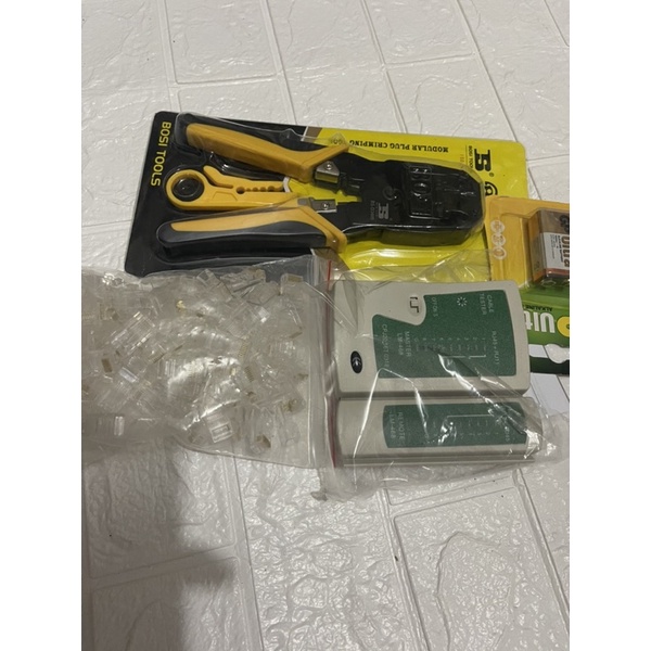 Combo kìm bossi 3468 + test mạng + 100 hạt mạng giá sỉ