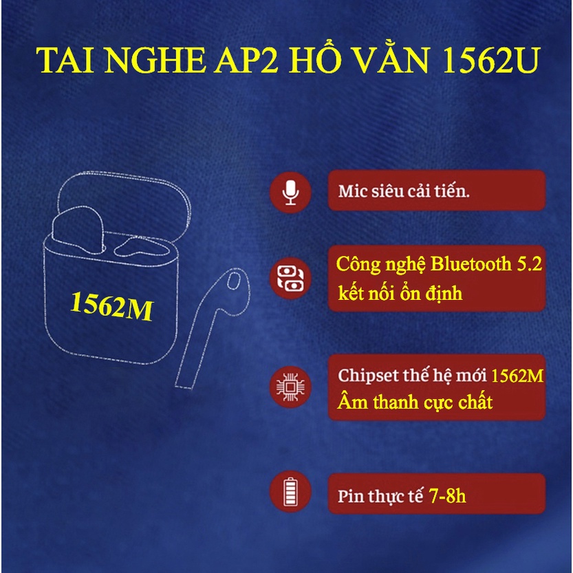 Tai Nghe Bluetooth Louda 1562M / Bao Chuẩn Hổ Vằn 1562M / Reset 3 Màu Đèn / Check Setting - Bảo Hành 6 Tháng