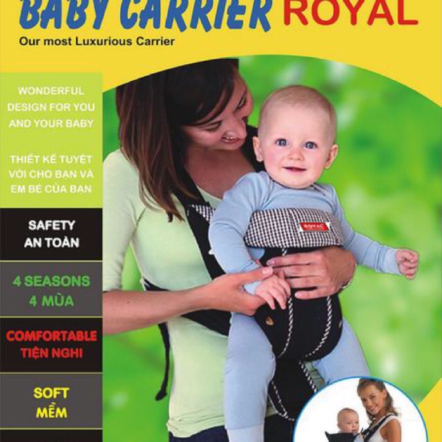 Địu em bé Baby Carrier Royal BC-03