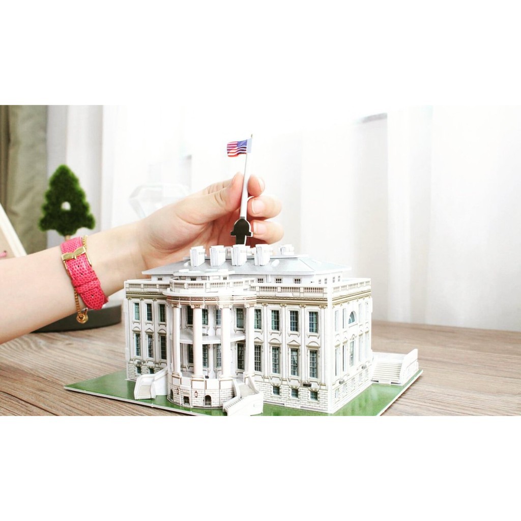 Mô hình giấy 3D CubicFun - Nhà trắng - Mỹ (C060h)