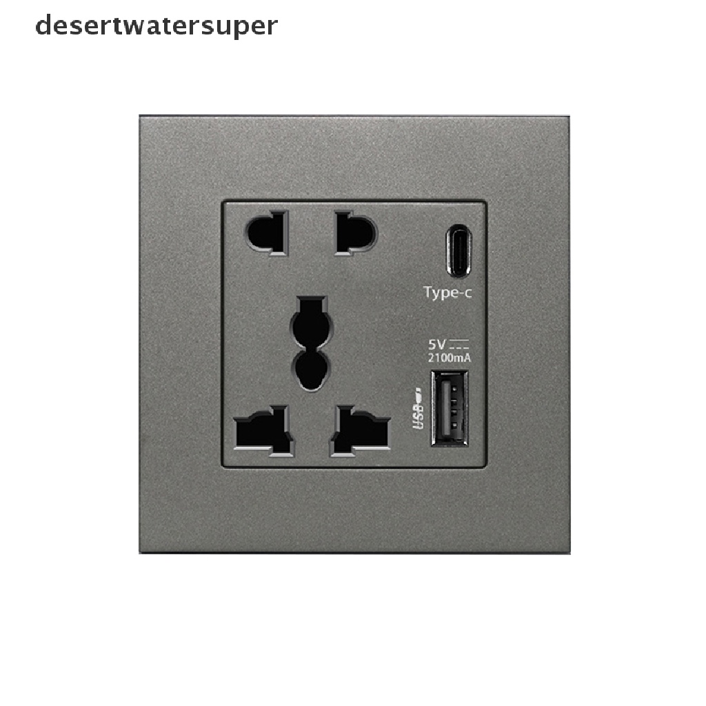 Ổ Cắm Điện USB 2100MA 13A Giao Diện UK Type C