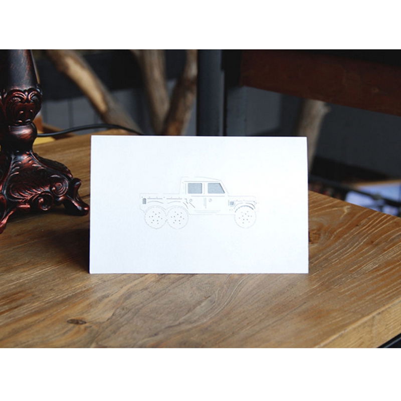 Thiệp Nổi 3d Hình Xe Jeep