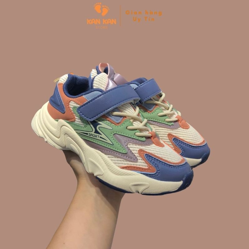 Giày Thể Thao Bé Gái Bé Trai KA066 Giày Cho Bé Trẻ Em Sneaker Cao Cấp KanKanStore