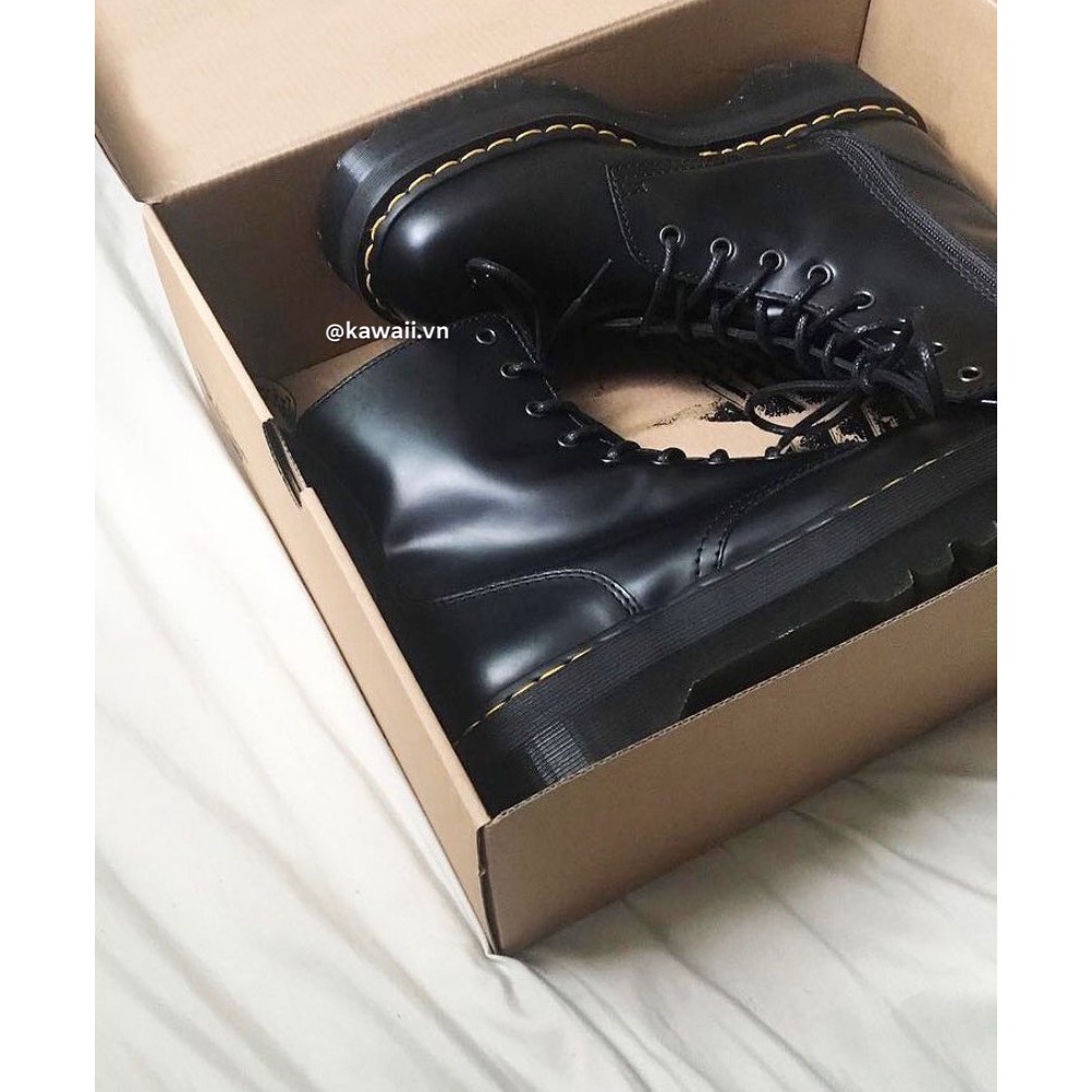 [Có sẵn] DOPE BOOTS - GIÀY CỔ CAO, KHÓA KÉO, ĐẾ DÀY 5CM chất da cao cấp độc quyền 2021 (Ảnh thật shop tự thực hiện)