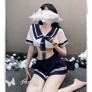 Set váy ngủ cosplay học sinh