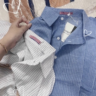 (ẢNH THẬT) Áo sơ mi kẻ caro nhí oversize Uzzang