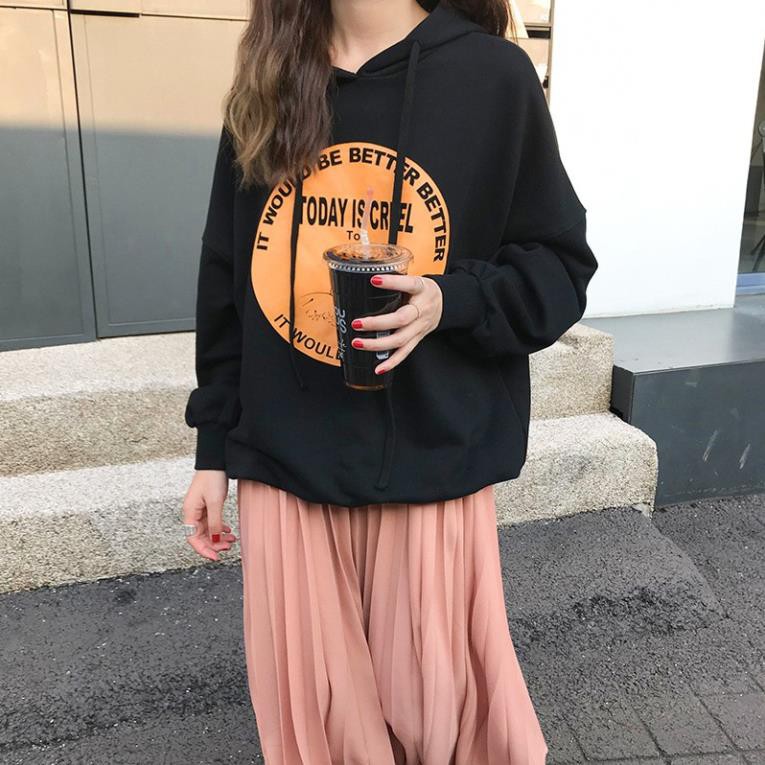 Áo Hoodies nỉ ngoại không xù lông form 70kg TODAY IS CRUEL E077 | BigBuy360 - bigbuy360.vn