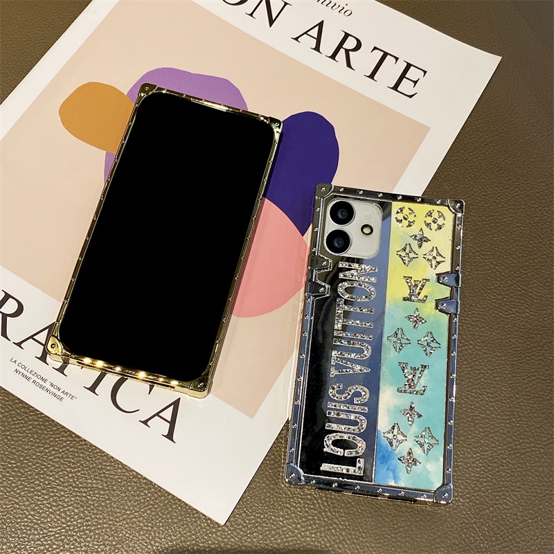 Ốp Điện Thoại TPU+PC Tráng Gương Chống Sốc Cho iPhone 13 pro max 12 pro max 11 pro max 13 12 mini Xsmax X SE2 6 6S 8 7 plus