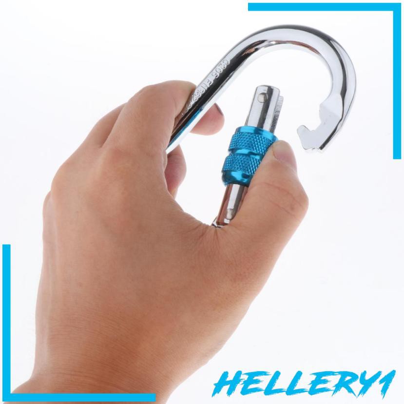 1 Móc Khóa Carabiner Bằng Sắt Hình Chữ O 25KN Tiện Dụng Cho Leo Núi / Cắm Trại
