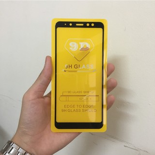 [💯Rẻ vô địch]Samsung Galaxy A8 Plus 2018 Kính cường lực full màn full keo 9D