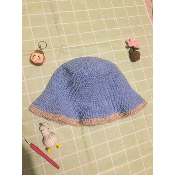 Mũ bucket len viền bèo