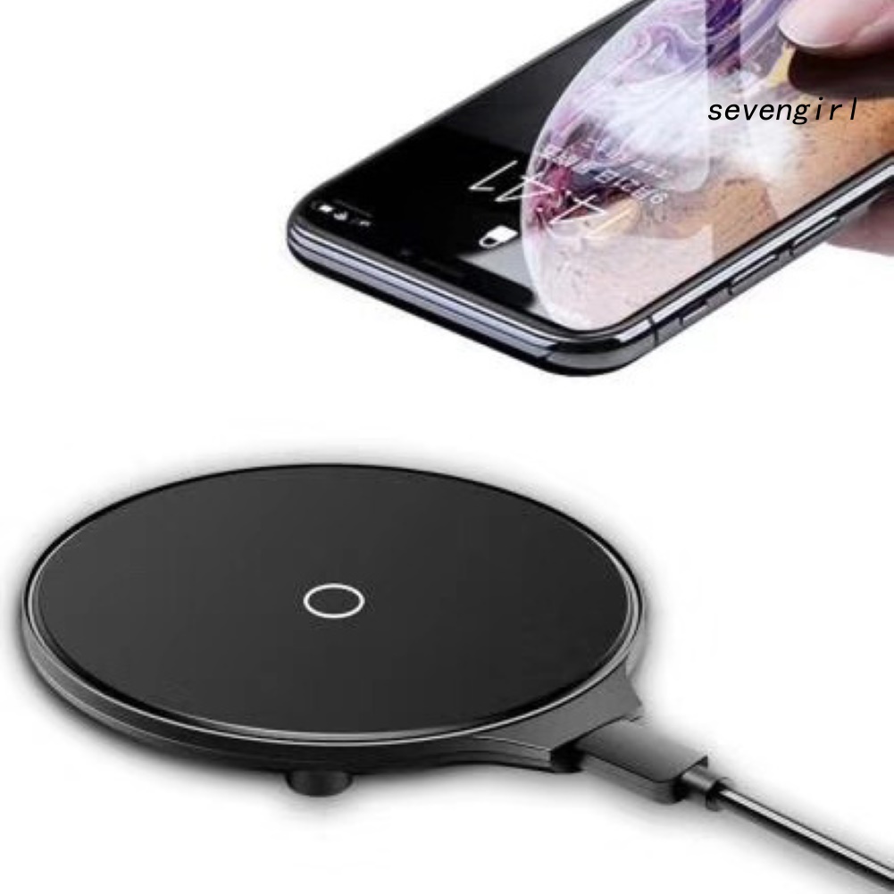 Đế Sạc Nhanh Không Dây Sev-5W / 10w Cho Iphone X Xs 11 Pro Max